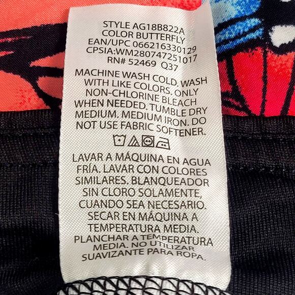 Athletic Works Butterfly Shorts and Shirt Set Girl's Size L - Picture 7 of 8